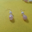 Rose Quartz Earrings - Image 1