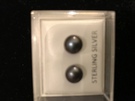 Dark Grey Freshwater Pearl Earrings - Image 1