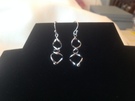 925 Sterling Silver twisted Earrings - Image 1