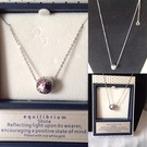 Ball Pendant Necklace Plated in White Gold - Image 1