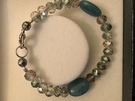 Aquamarine Stone with Crystal bracelet - Image 1