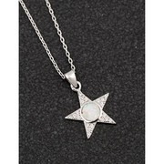 Star shaped Opalescent necklace