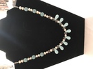 Turquoise, freshwater pearls and crystal Necklace - Image 1