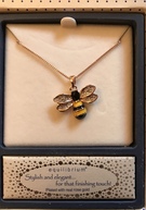 Handpainted Bumble Bee RGP Necklace - Image 1