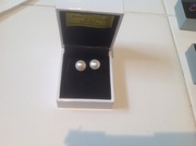 Freshwater Pearl Earrings set in Sterling Silver