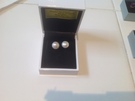 Freshwater Pearl Earrings set in Sterling Silver - Image 1