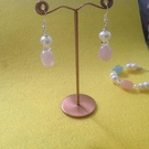 Rose Quartz Earrings - Image 2