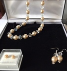Majorcan Pearl & Crystal Necklace - Image 2