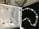  Faux grey and white Pearl Necklace - Image 1