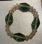 Glass and Crystal bracelet