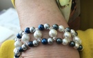Faux Pearl & Crystal Bracelet - Image 1