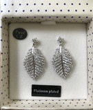 Drop Feather Sparkly Earrings  - Image 1
